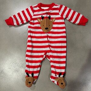Carter's Striped Red and White Baby Onesie